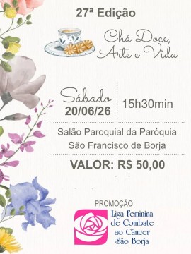 27ª Edição - Chá Doce, Arte e Vida