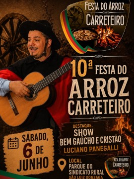 Show Bem Gaúcho e Cristão com Luciano Panegalli - 10ª Festa do Arroz Carreteiro