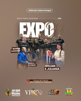 Noite de Cultura Gospel - EXPOFé - VI Expo São Nicolau