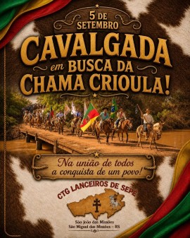 Cavalgada em Busca da Chama Crioula