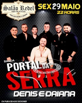 Sexta de Ouro - Salão Redel com Banda Portal da Serra e Denis e Daiana