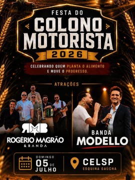 Festa do Colono e Motorista 2026 - Esquina Gaúcha