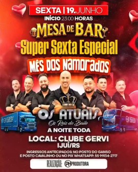 Mesa de Bar - Super Sexta Especial (Mês dos Namorados) • Os Atuais