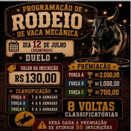 1º Duelo dos Frois - Rodeio de Vaca Mecânica