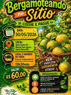 Bergamoteando no Sítio - Colhe e Pague