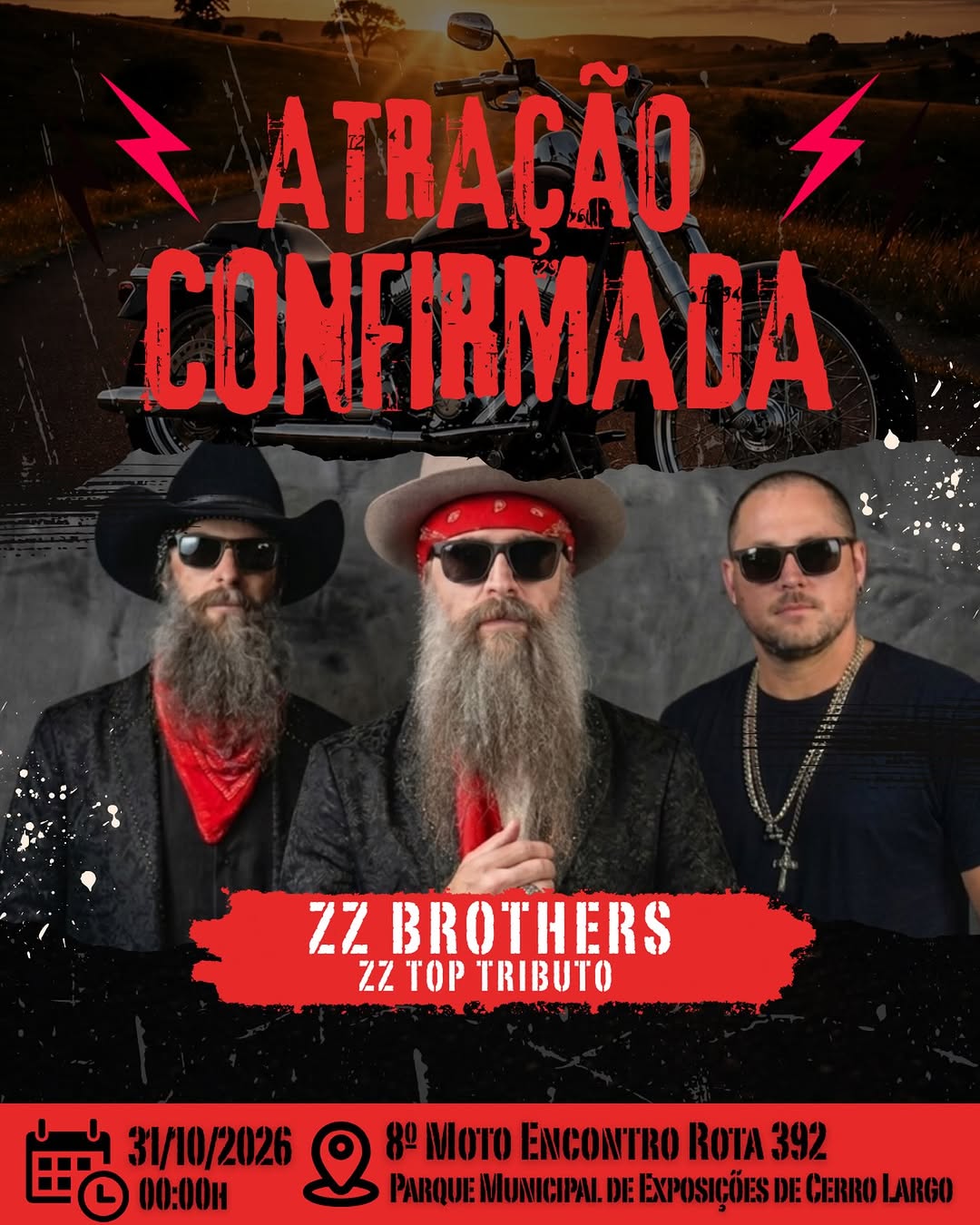 8º Moto Encontro ROTA 392 Internacional - ZZ Brothers (Tributo a ZZ Top)