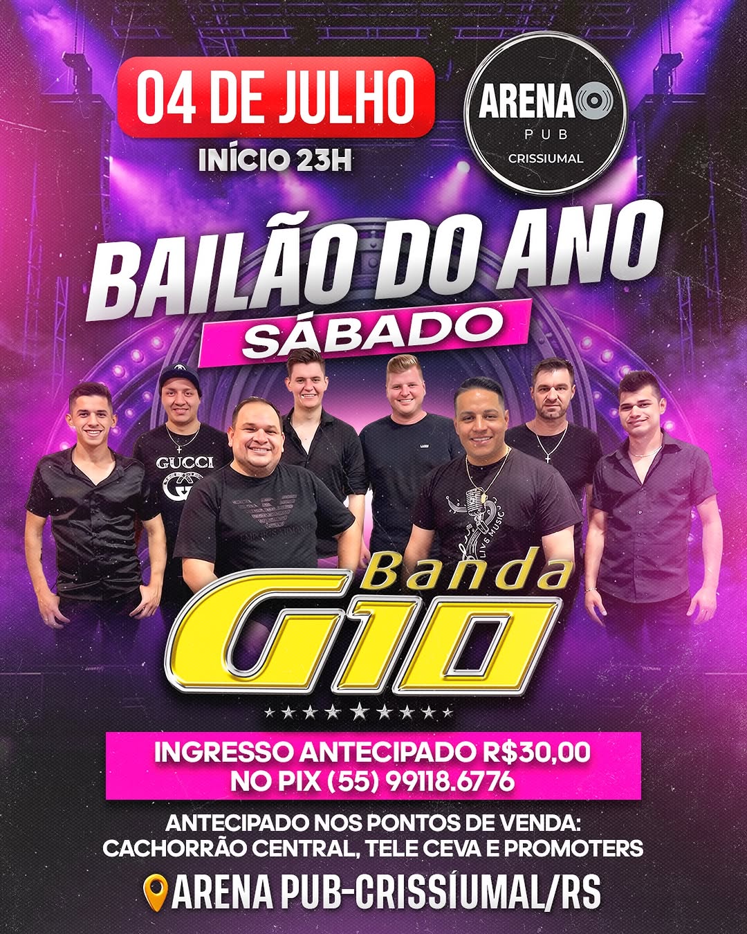 Bailão do Ano - Banda G10