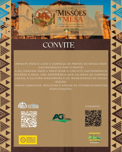 Missões à Mesa - Circuito Gastronômico
