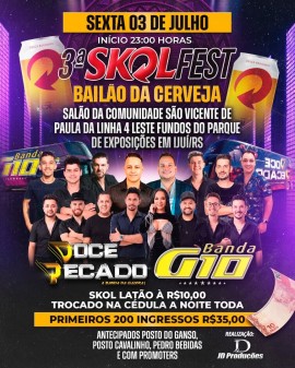 3ª Skolfest - Bailão da Cerveja | Doce Pecado e Banda G10