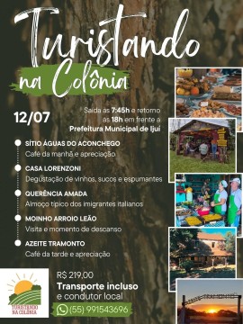 Turistando na Colônia - Passeio Rural em Ijuí