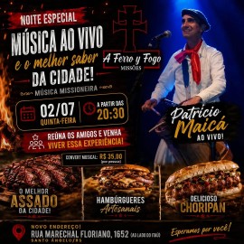 Noite Missioneira com Patrício Maicá
