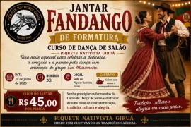 Jantar Fandango de Formatura - Piquete Nativista Giruá