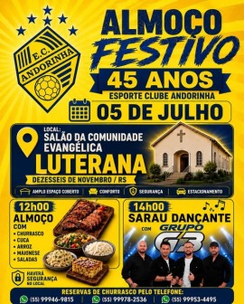 Almoço Festivo - 45 Anos Esporte Clube Andorinha
