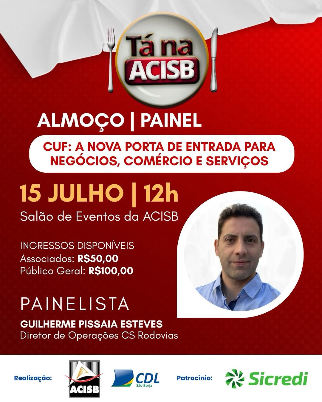 Almoço | Painel: CUF - A nova porta de entrada para negócios, comércio e serviços