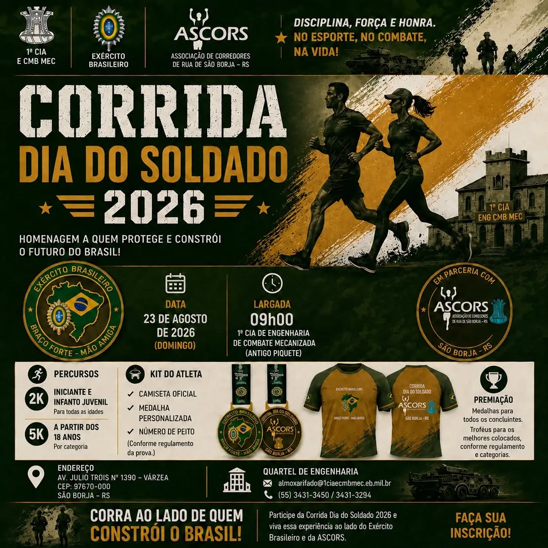 Corrida Dia do Soldado 2026