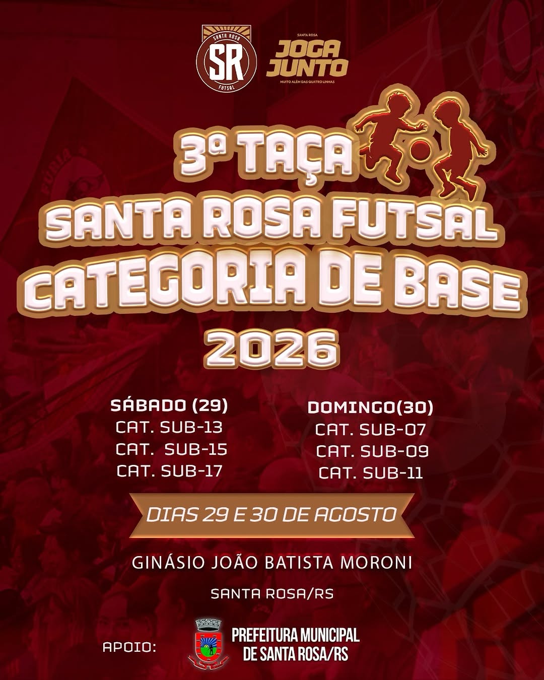 3ª Taça Santa Rosa Futsal - Categoria de Base 2026