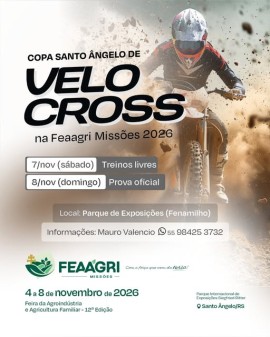 Copa Santo Ângelo de Velo Cross na Feaagri Missões 2026