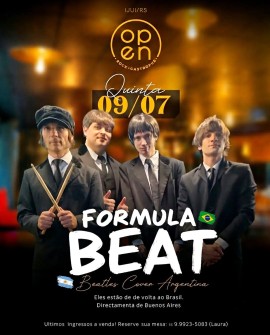 FORMULA BEAT - Beatles Cover (Argentina) | Open Rock Gastropub, Ijuí