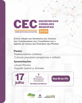 CEC - Encontro dos Conselhos Municipais 2026