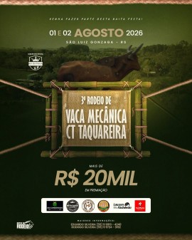 3º Rodeio de Vaca Mecânica CT Taquareira