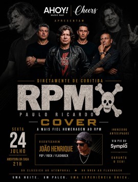RPM Cover - Paulo Ricardo | Ahoy! Music Bar & Cheers - Santo Ângelo
