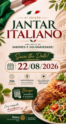 6ª Edição Jantar Italiano