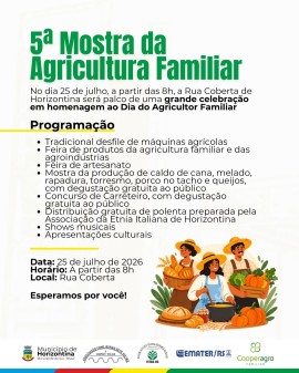 5ª Mostra da Agricultura Familiar