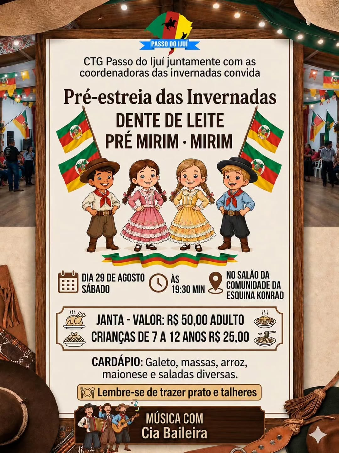 Pré-estreia das Invernadas - Dente de Leite, Pré Mirim e Mirim