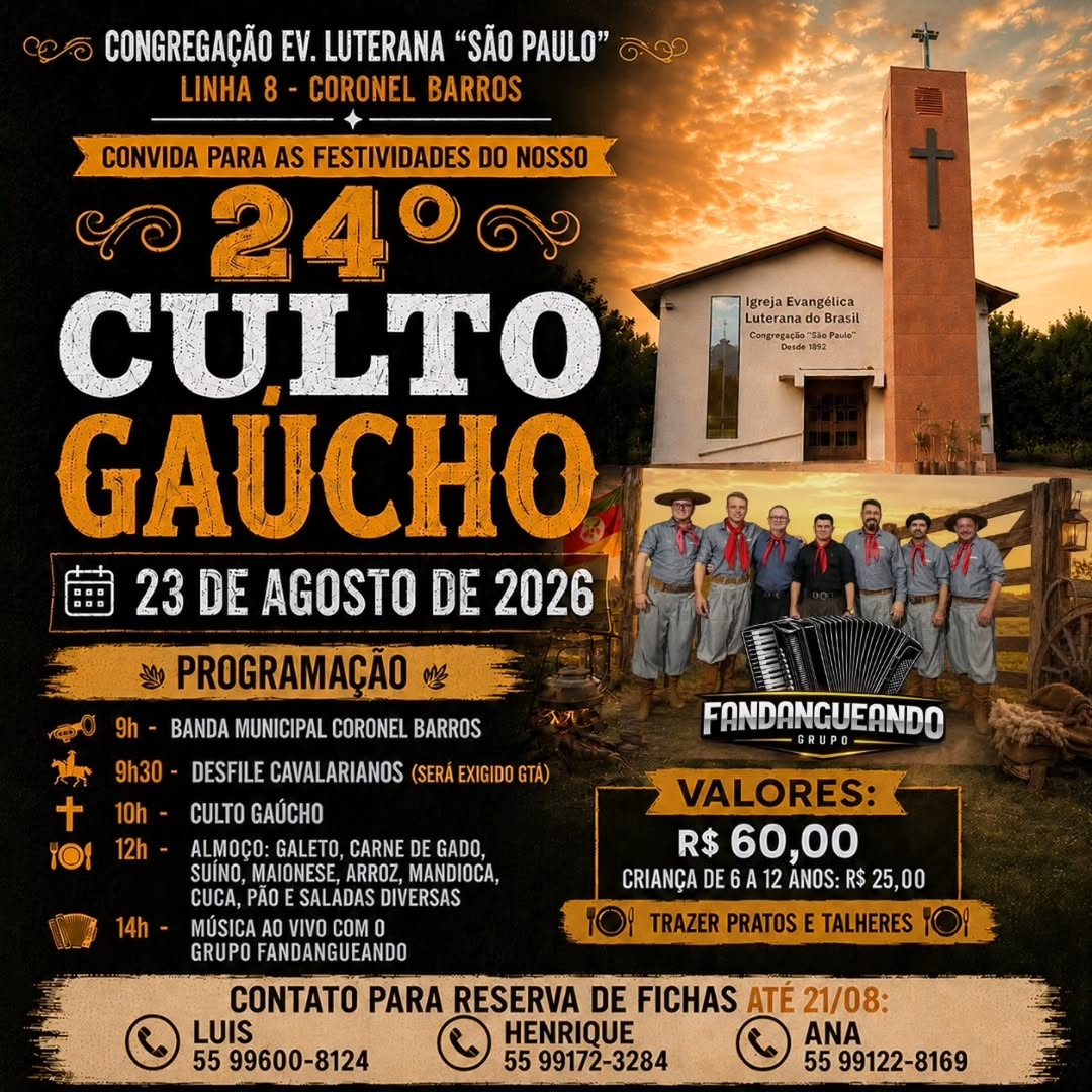 24º Culto Gaúcho