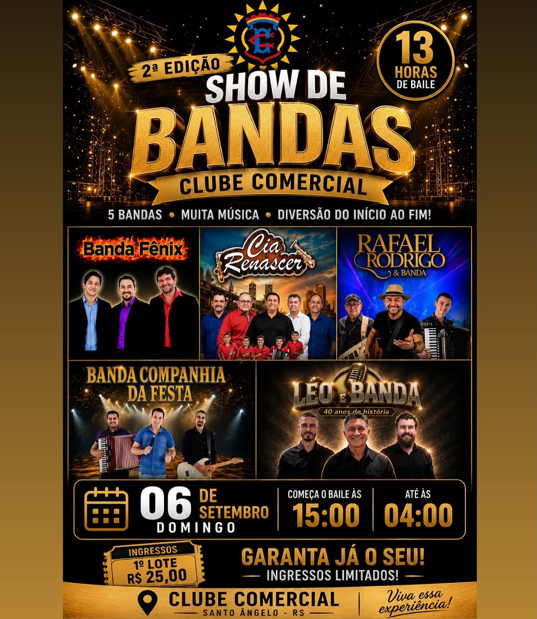 2ª Edição - Show de Bandas | Clube Comercial