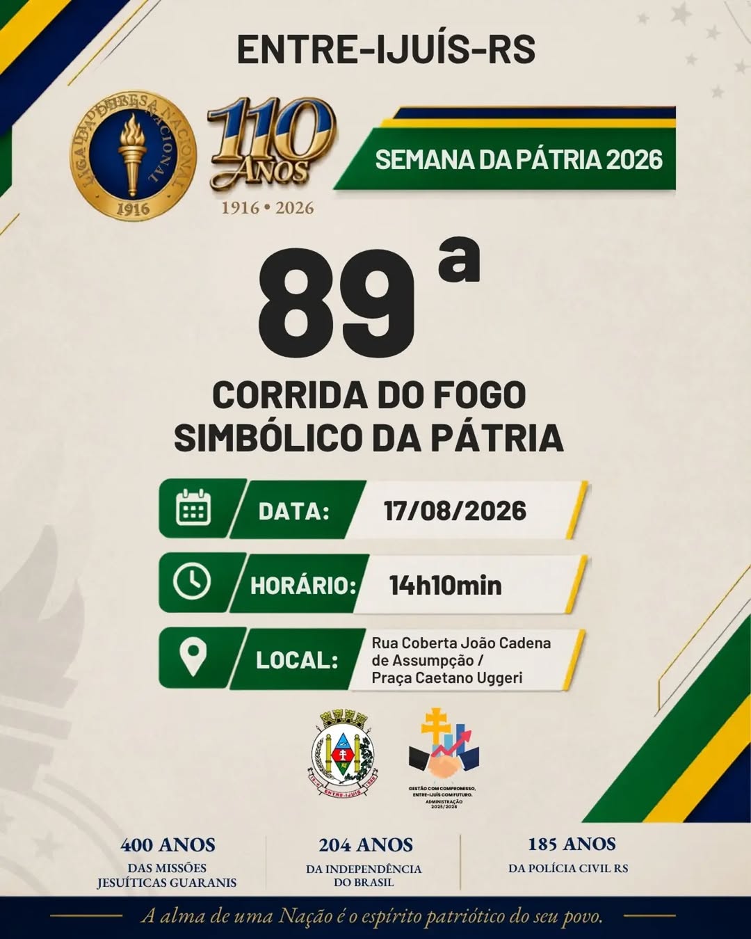 89ª Corrida do Fogo Simbólico da Pátria