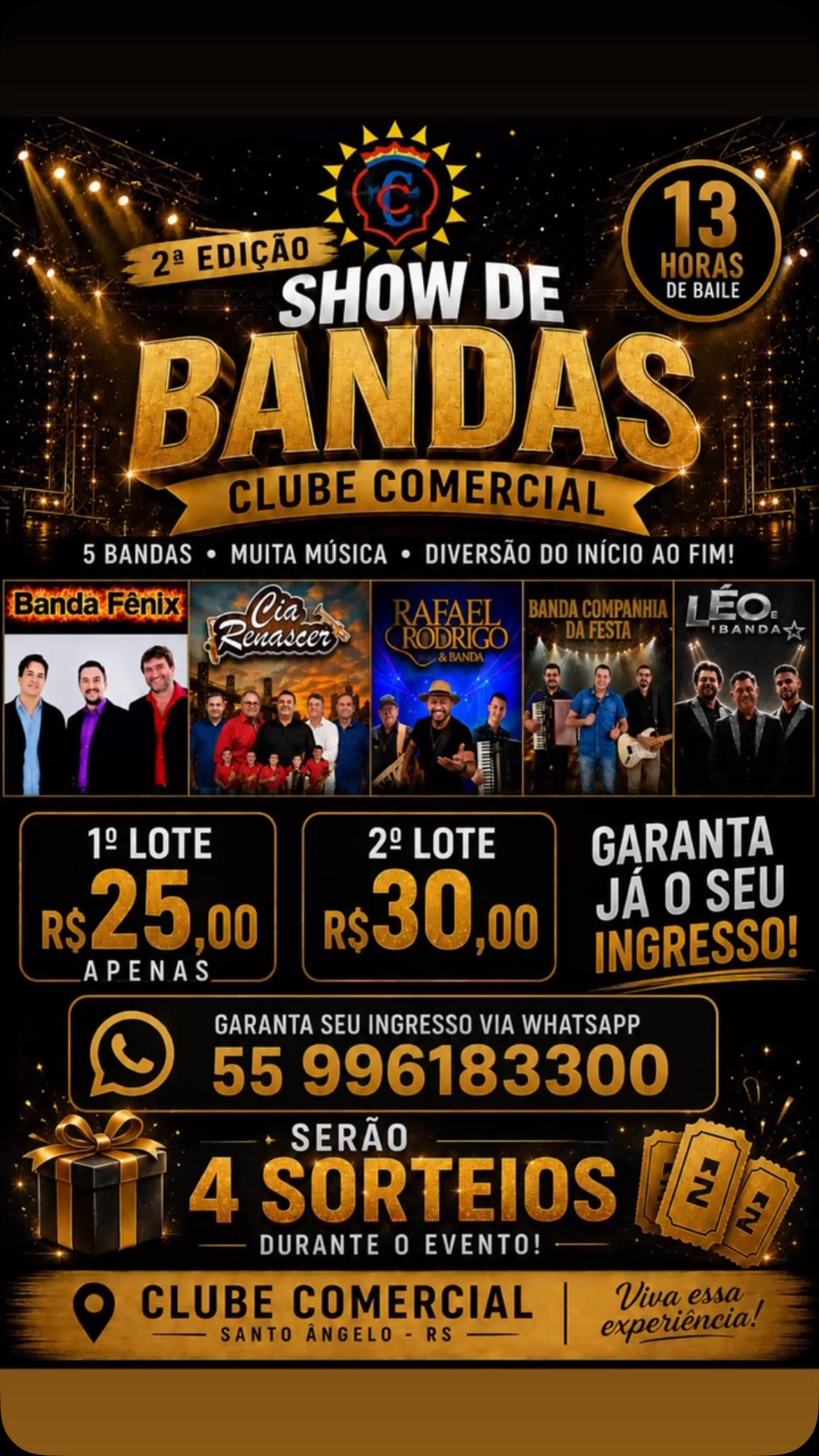2ª Edição - Show de Bandas | Clube Comercial