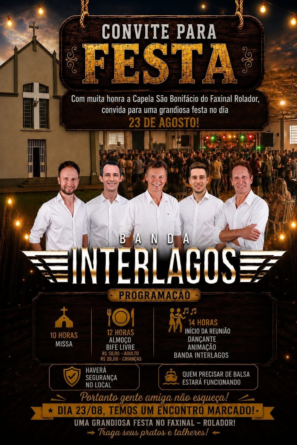 Festa da Capela São Bonifácio - Banda Interlagos