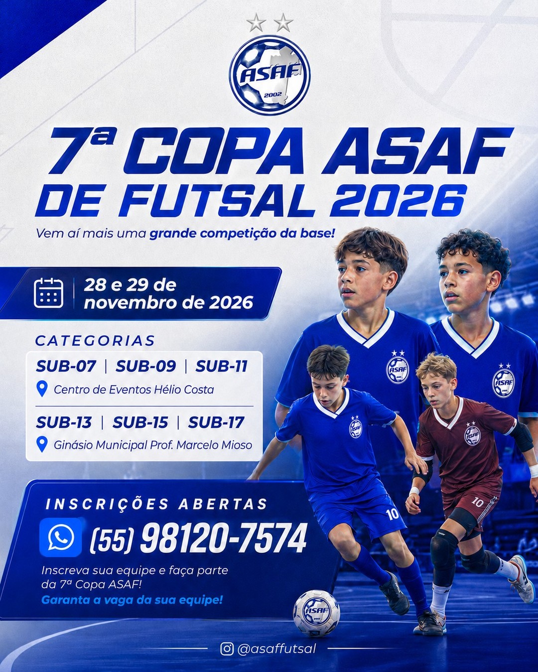7ª Copa ASAF de Futsal 2026