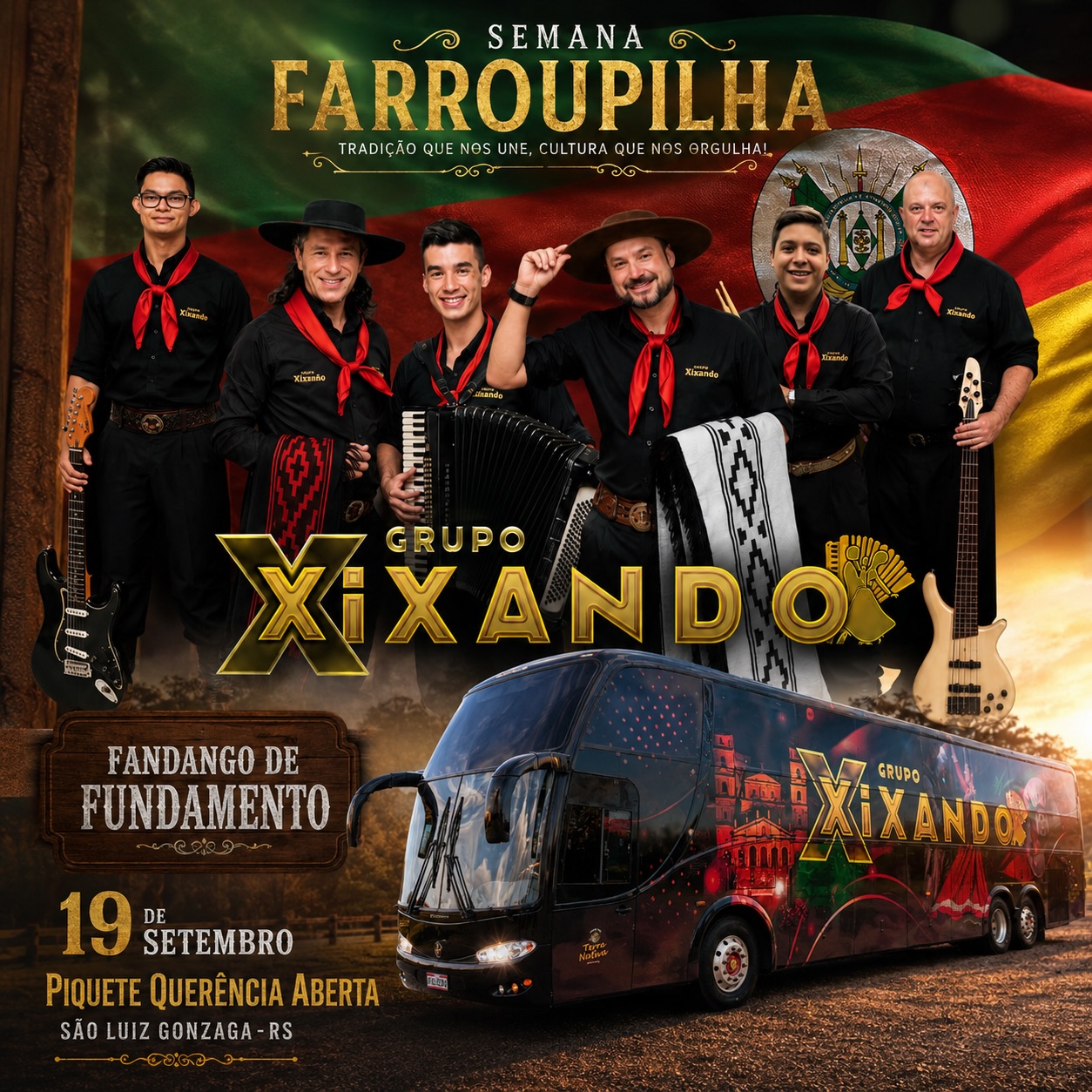 Semana Farroupilha - Grupo Xixando em São Luiz Gonzaga