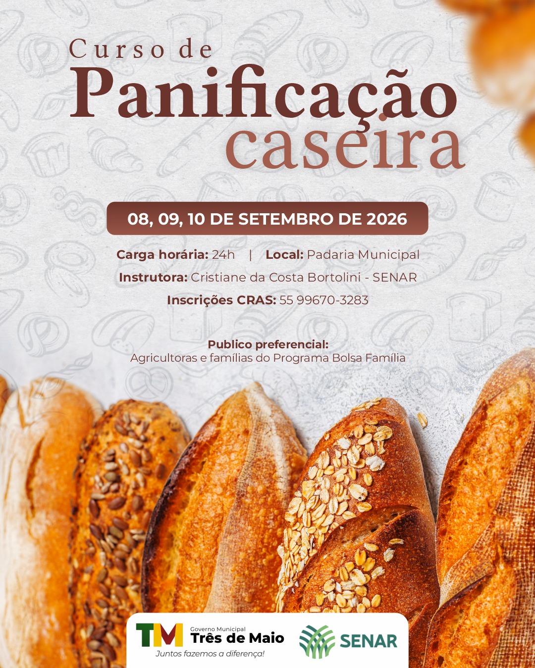 Curso de Panificação Caseira
