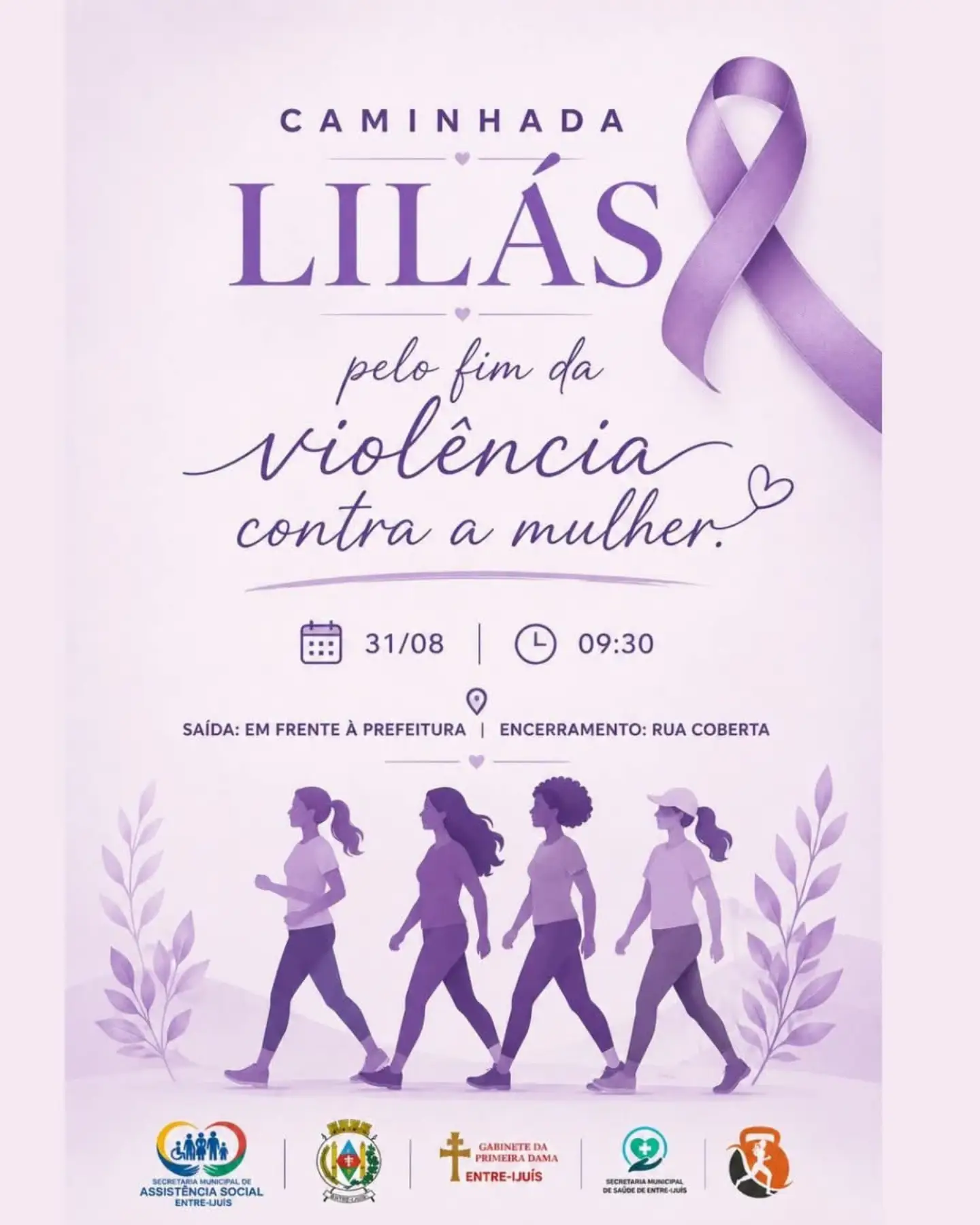 Caminhada Lilás pelo fim da violência contra a mulher