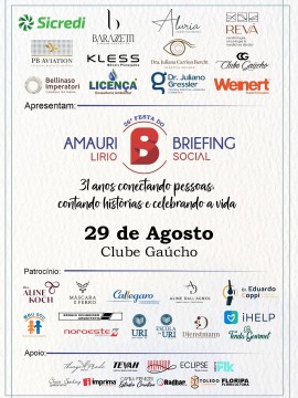 26ª Festa do Briefing Social - Briefing Social 31 anos