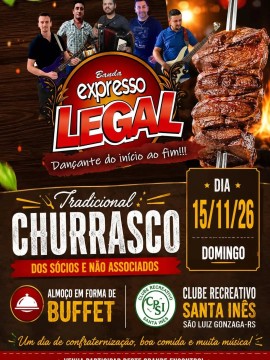 Tradicional Churrasco - Clube Recreativo Santa Inês