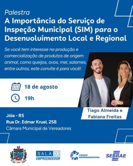 A Importância do Serviço de Inspeção Municipal (SIM) para o Desenvolvimento Local e Regional
