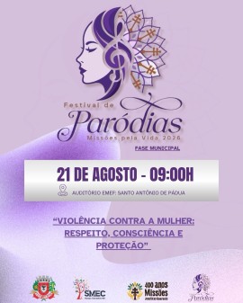 Festival de Paródias - Fase Municipal (Missões pela Vida 2026)