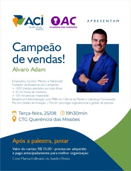 Campeão de Vendas! - Álvaro Adam