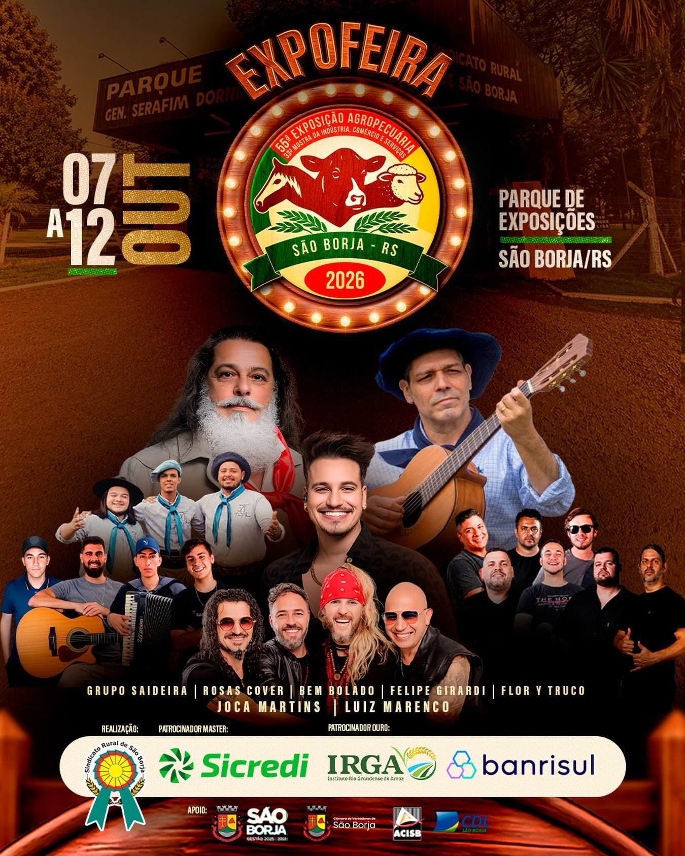 ExpoFeira 2026 - 55ª Exposição Agropecuária de São Borja