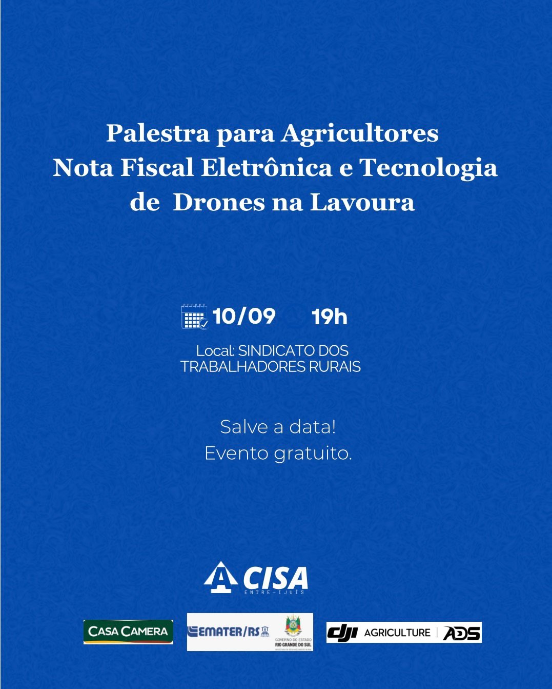 Palestra para Agricultores: Nota Fiscal Eletrônica e Tecnologia de Drones na Lavoura