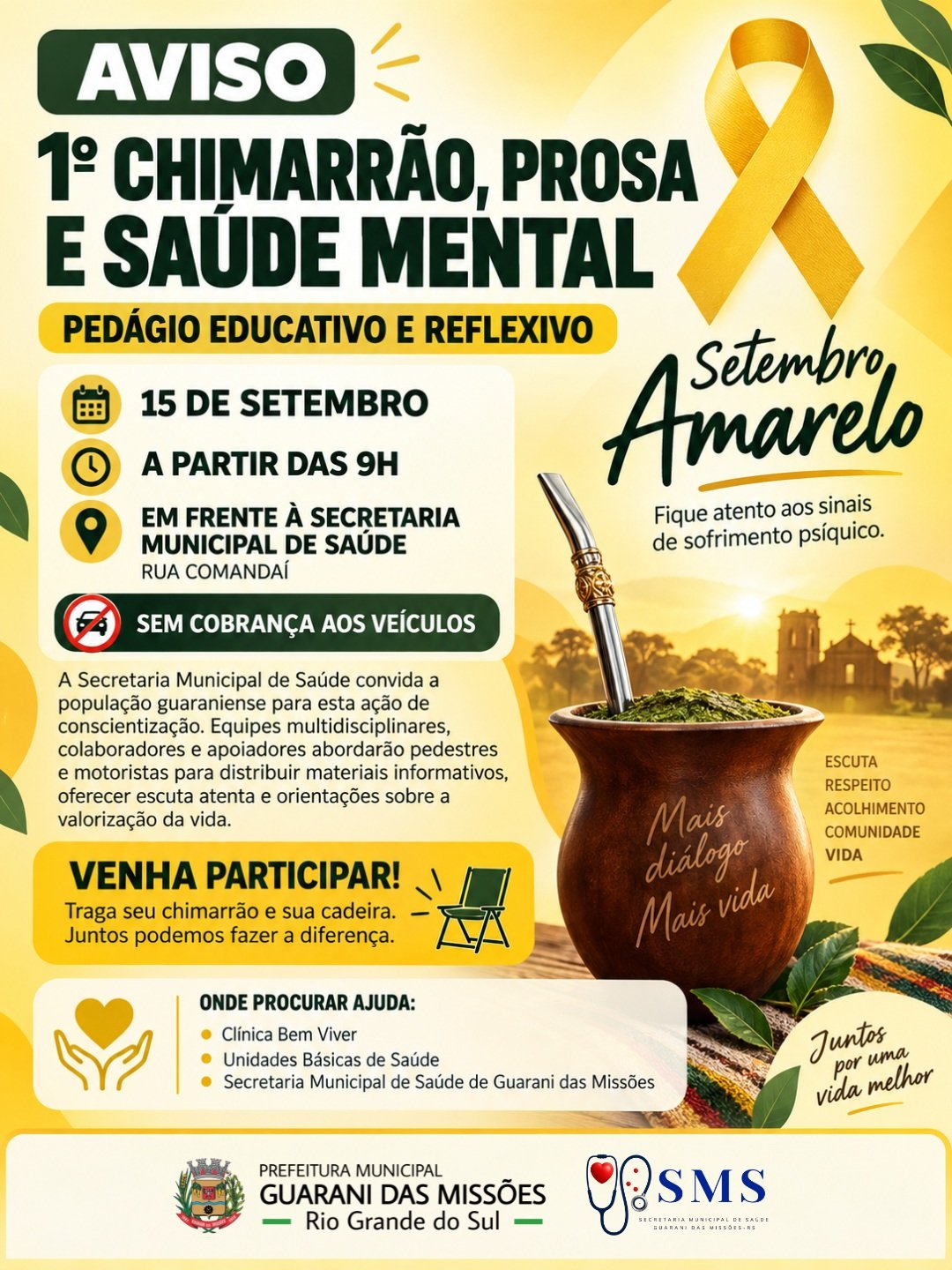 1º Chimarrão, Prosa e Saúde Mental