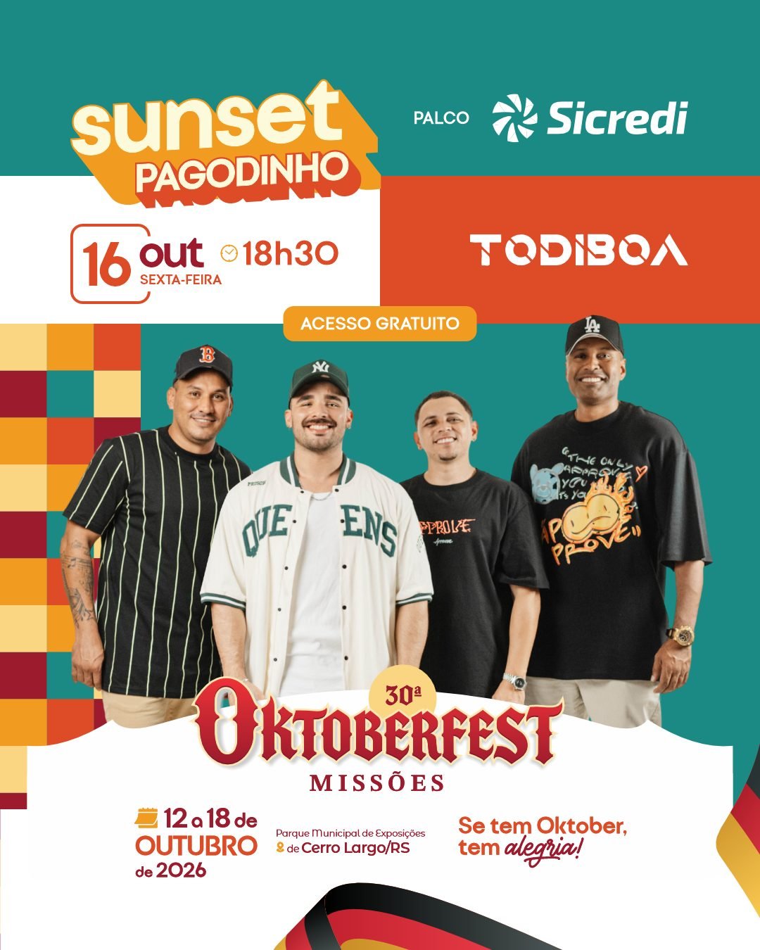 Sunset Pagodinho - TODIBOA na 30ª Oktoberfest Missões