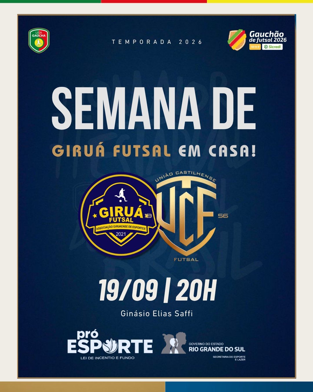Giruá Futsal x União Castilhense - Gauchão Série B