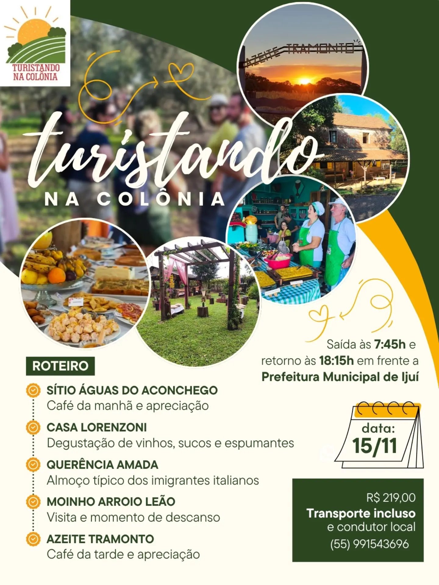 Turistando na Colônia - Roteiro Turístico Rural