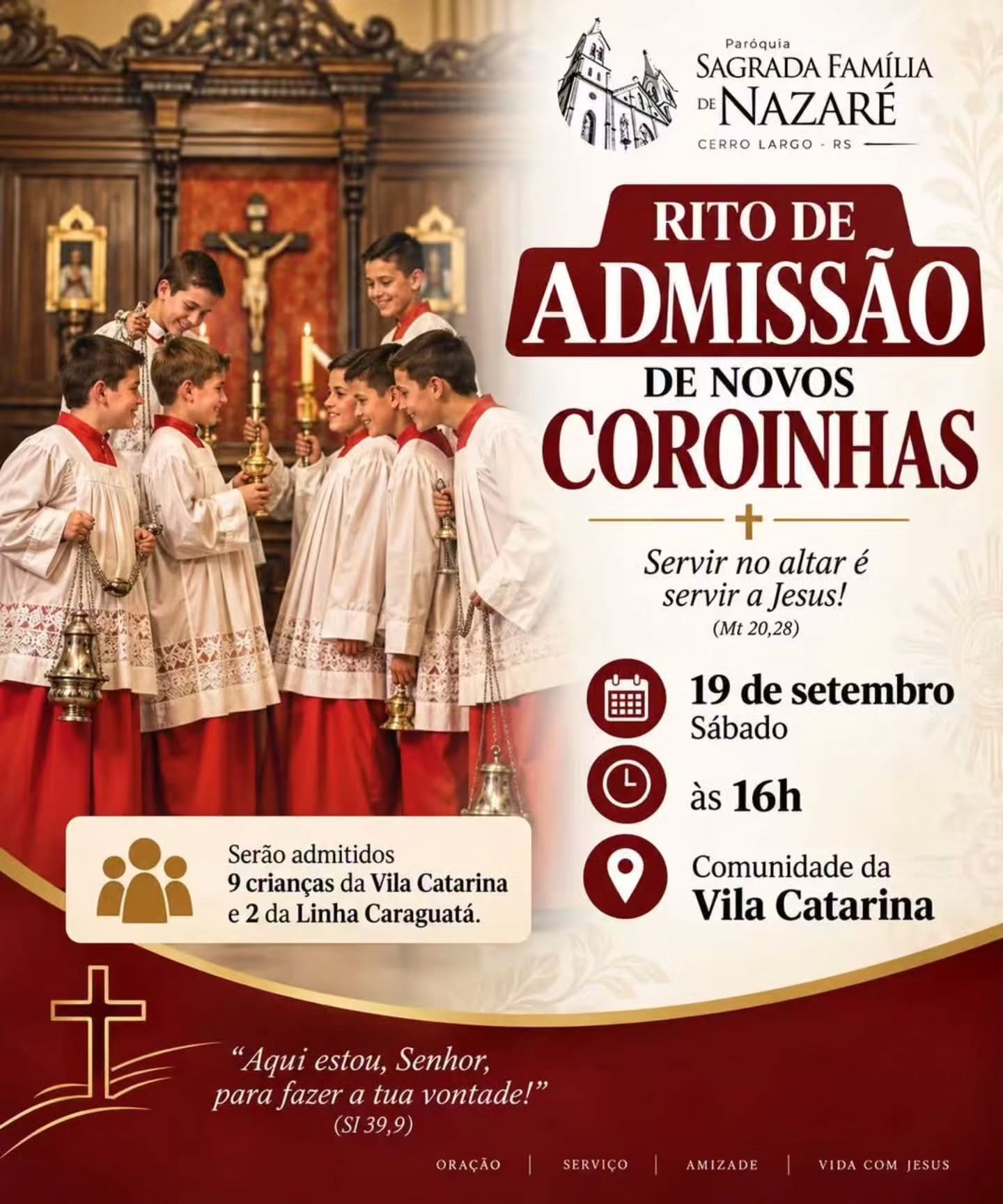 Rito de Admissão de Novos Coroinhas