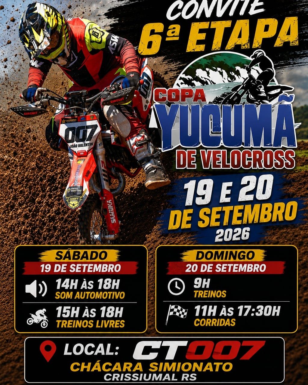 6ª Etapa Copa Yucumã de Velocross 2026